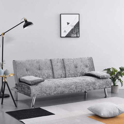 Wellgarden Modern 3 Seater Sofa Bed Crushed