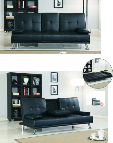 Comfy Living Cinema Style Futon Sofabed