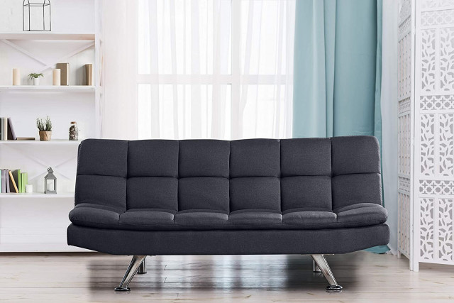 Comfy Living Fabric Padded 3 Seater Sofa