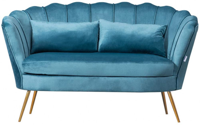 Warmiehomy Modern Velvet 2 Seater Sofa Double