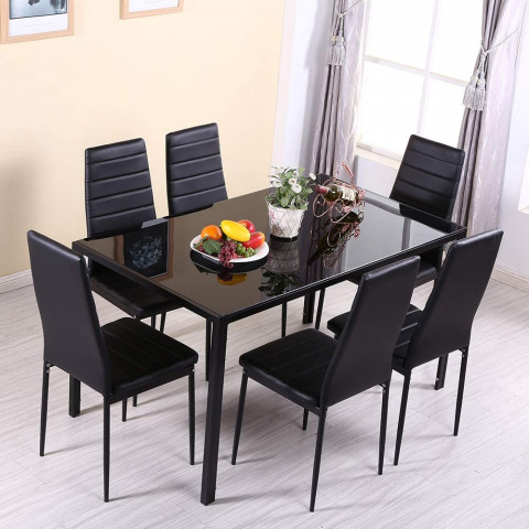 YFMXO Dining Table and Chairs Set 6