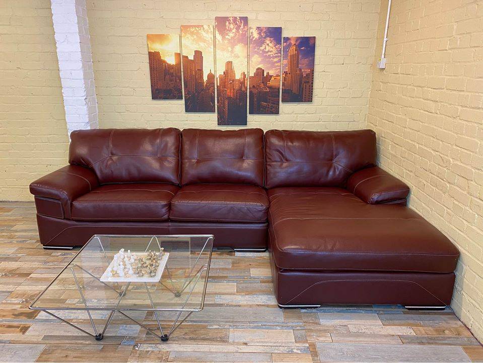 Astonishing Leather Corner Sofa