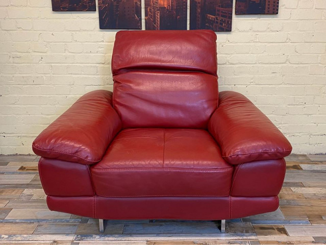 Supreme Lux Red Leather Armchair